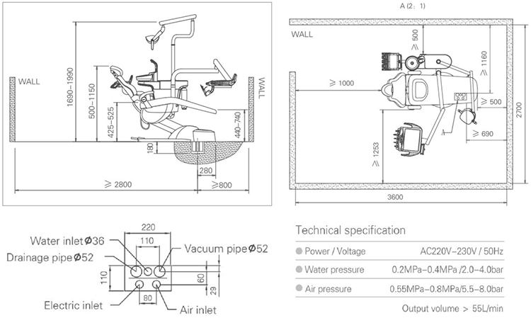 A115 Dental Unit For Implant Surgery